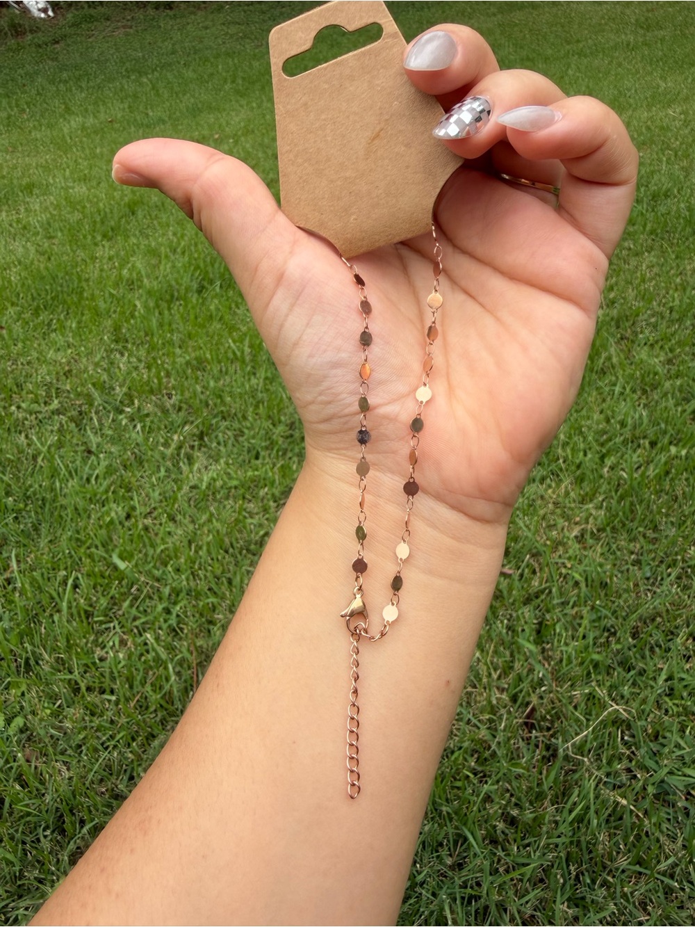 Stainless Steel Rose Gold Ankle Bracelet